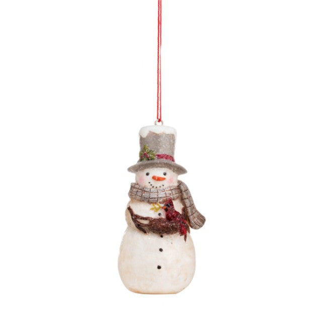 Mini Snowman Ornament - 3-in - Mellow Monkey