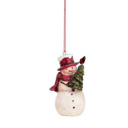 Mini Snowman Ornament - 3-in - Mellow Monkey