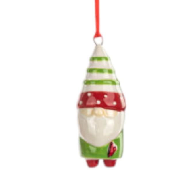 Heartful Gnome Ornament - 3-in - Mellow Monkey