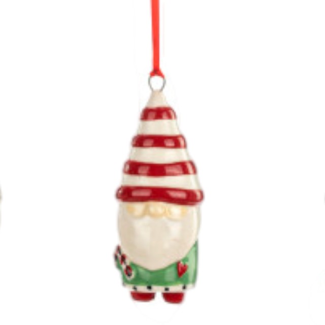 Heartful Gnome Ornament - 3-in - Mellow Monkey