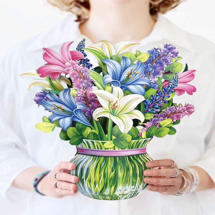 Lilies & Lupines (NEW Vase)