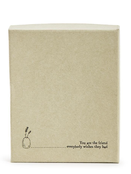 You Are The Friend Everybody Wishes They Had - Oval Vase in Gift Box - 4.5 in. - Mellow Monkey