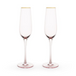 Rose Champagne Flute Set - Mellow Monkey