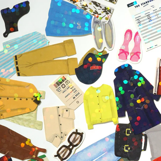 Fashion Wardrobe Stickers - Boxed Hologram Stickers - Mellow Monkey