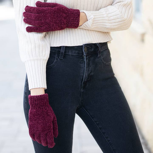 Britt's Knits Beyond Soft Chenille Gloves - Mellow Monkey