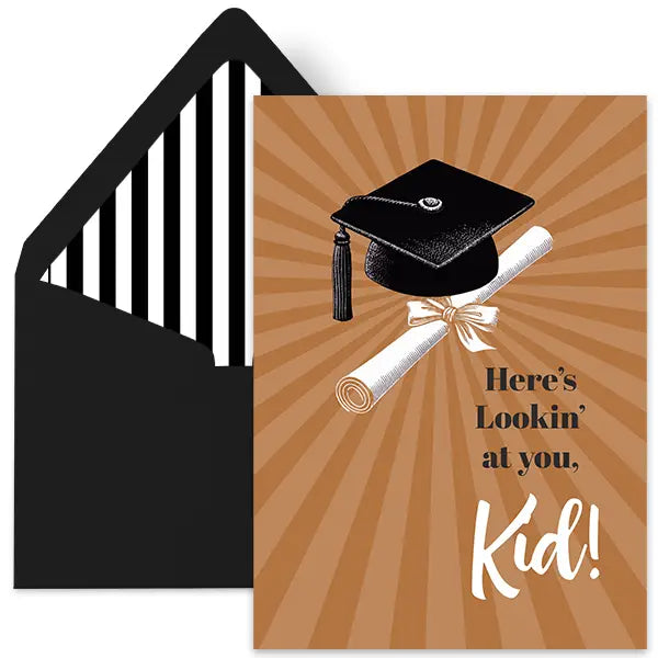 Here's Lookin' At You, Kid! - Graduation Greeting Card – Mellow Monkey