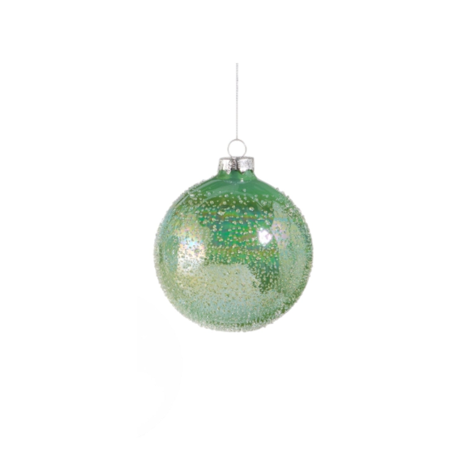 Glass Textured Ornament - 4-in. - Mellow Monkey