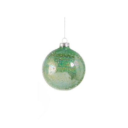 Glass Textured Ornament - 4-in. - Mellow Monkey