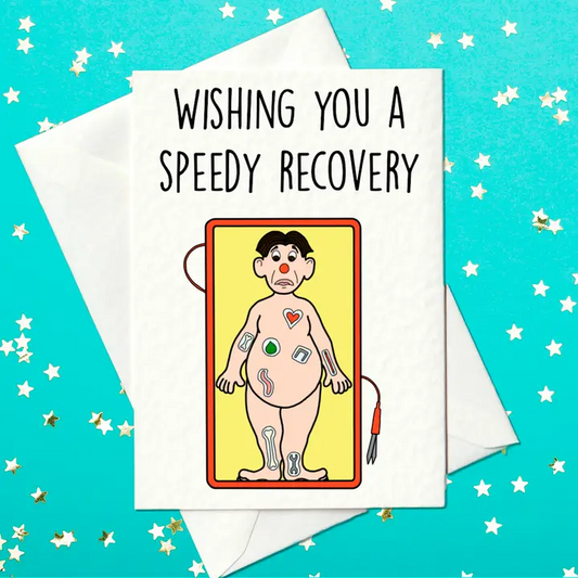 Wishing You A Speedy Recovery - Get Well Card - Mellow Monkey