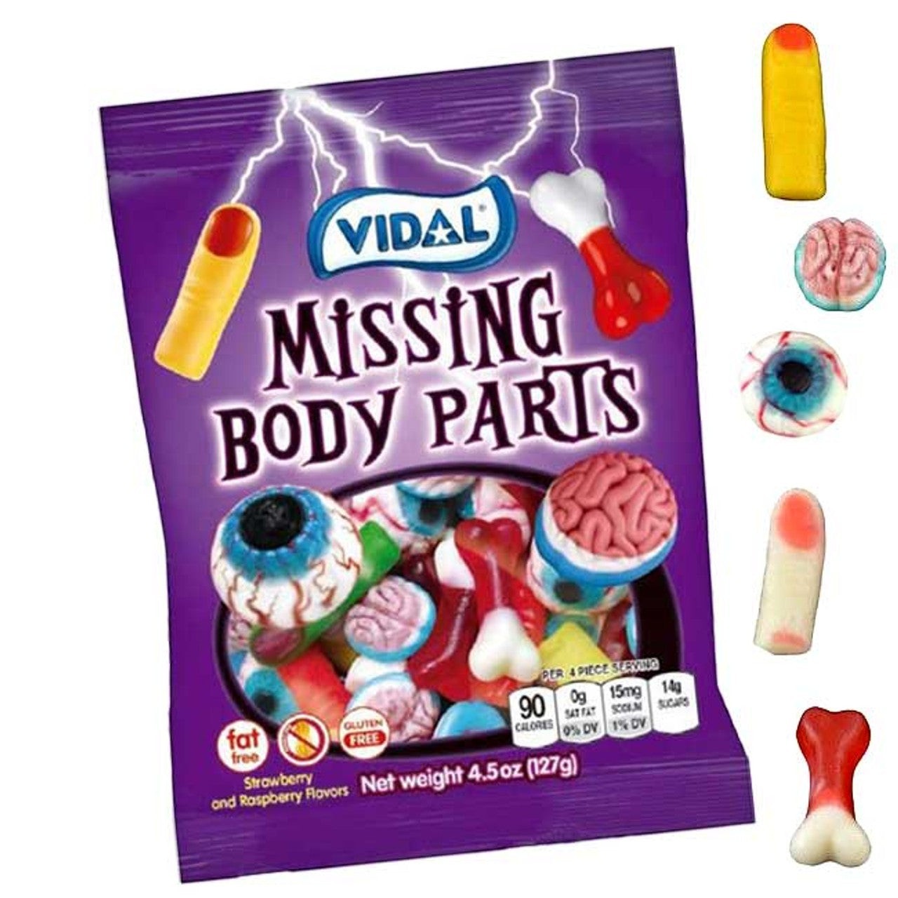 Vidal Gummi Missing Body Parts - 4-1/2-oz - Mellow Monkey