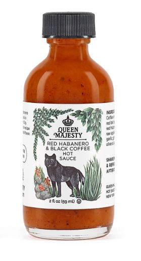Queen Majesty Red Habanero and Black Coffee Hot Sauce - 2-oz - Mellow Monkey