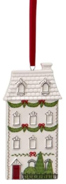 City House Ornament - December Diamonds Holiday Ornament - Mellow Monkey