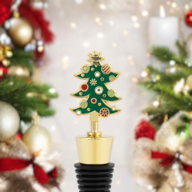 Christmas Tree - Metal Bottle Stopper - Mellow Monkey