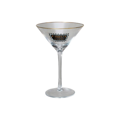 Halloween Saying Cocktail Glass with Gold Rim - 10-oz. - Mellow Monkey