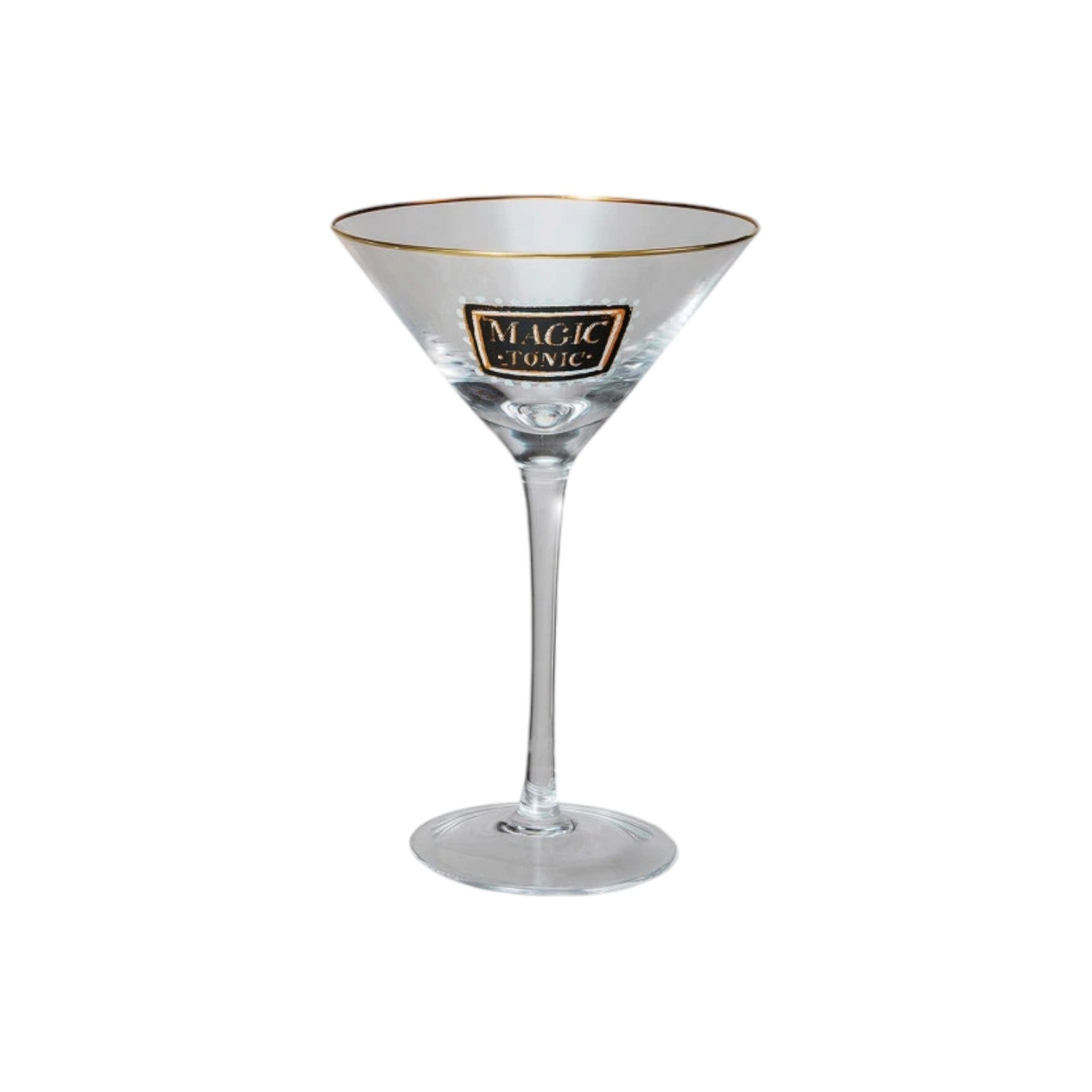 Halloween Saying Cocktail Glass with Gold Rim - 10-oz. - Mellow Monkey