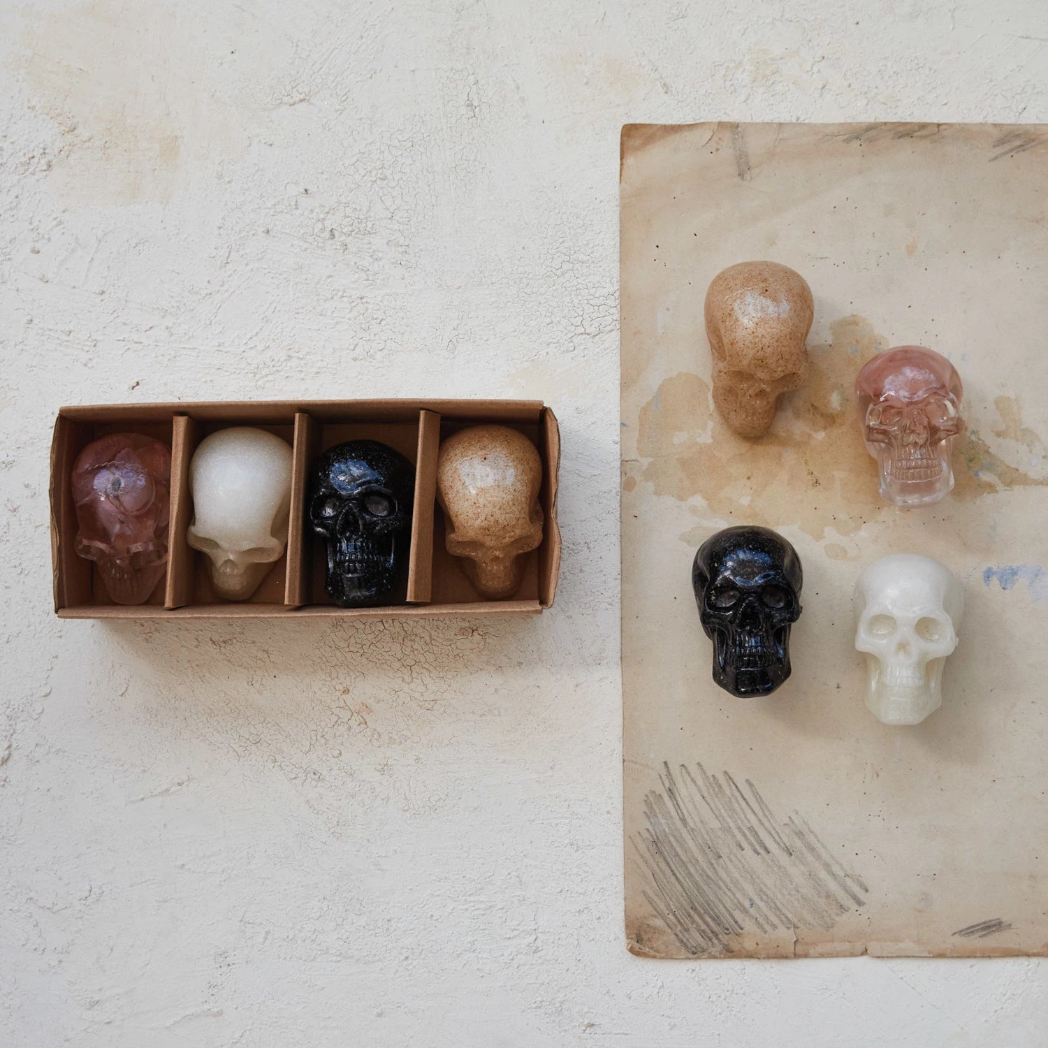 Resin Skulls - 4 Styles - 2-3/4-in - Mellow Monkey