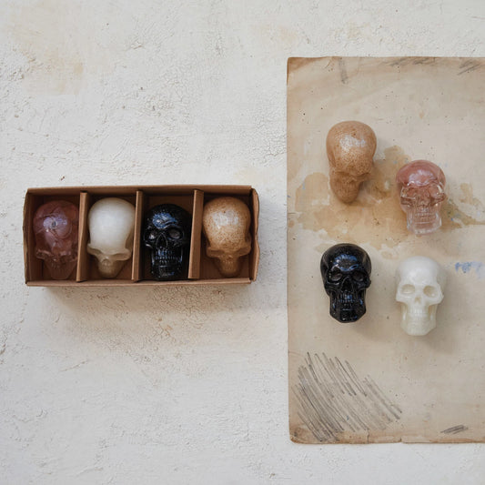 Resin Skulls - 4 Styles - 2-3/4-in - Mellow Monkey