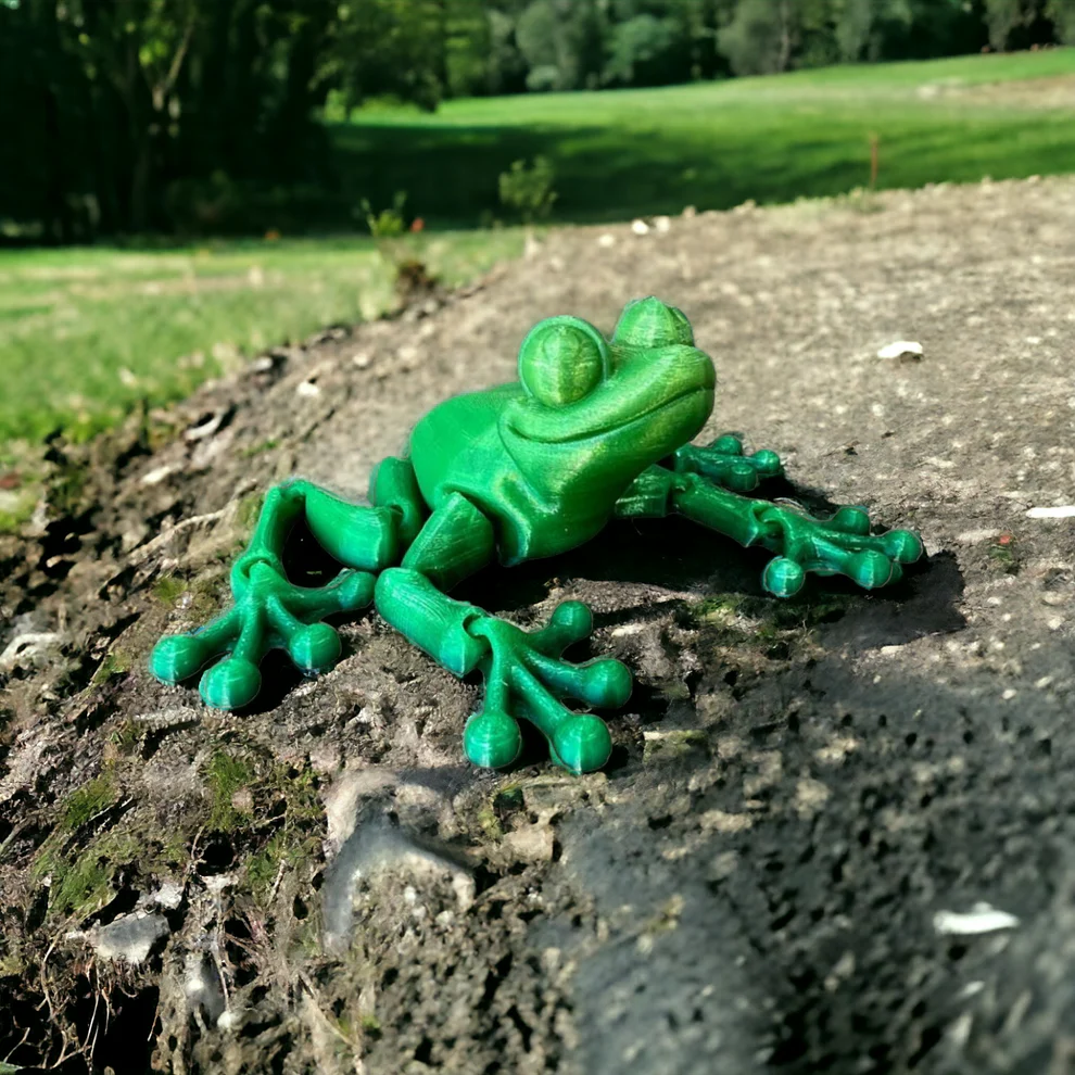 Tree Frog - 3D Printed Figurine - 4-1/2-in - Mellow Monkey