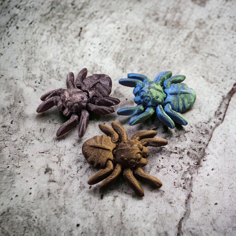 Tiny Tarantula - 3D Printed Figurine - 1-3/4-in - Mellow Monkey