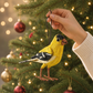 Goldfinch Bird Ornament - 4-in
