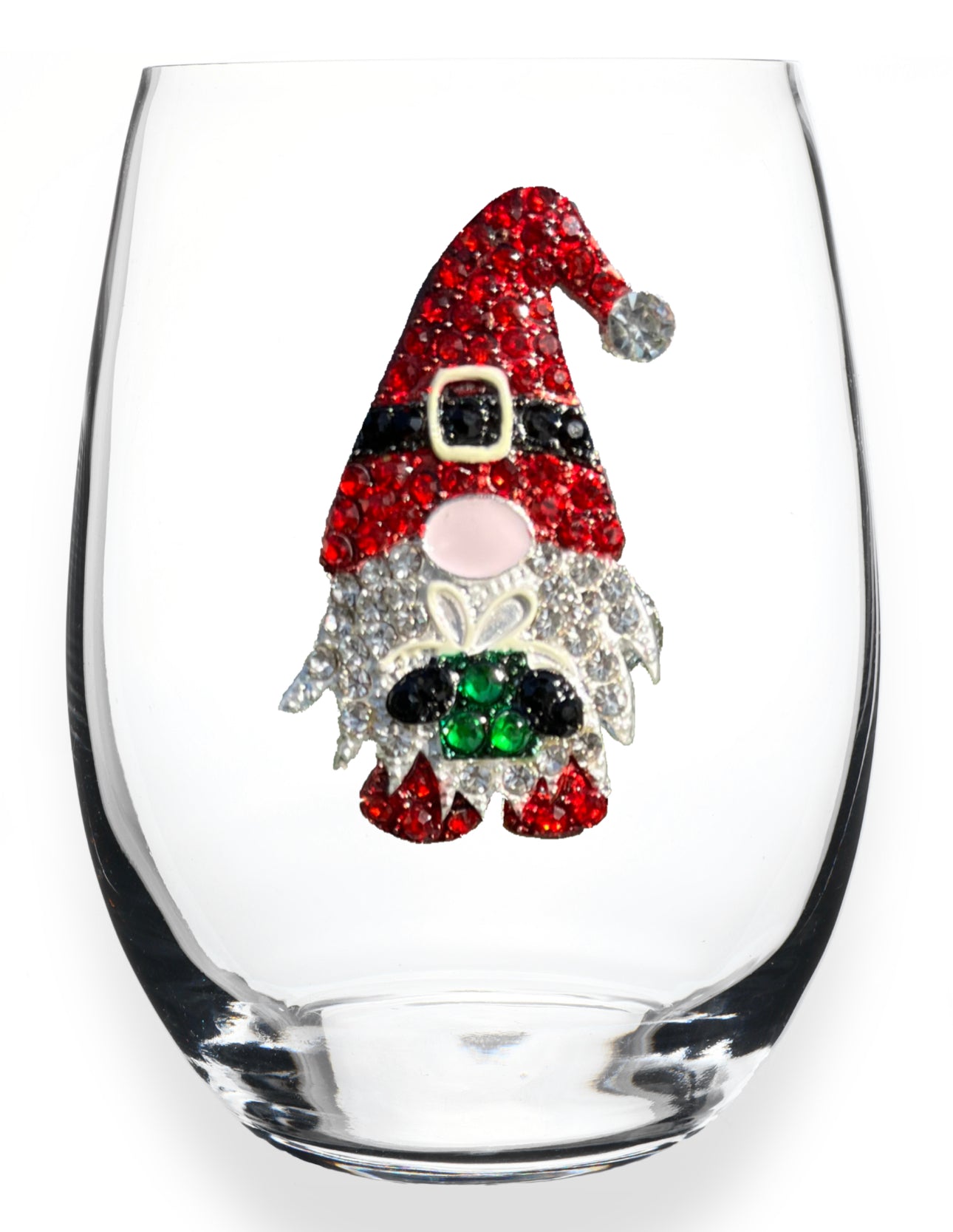 Gnome Jeweled Stemless Wine Glass - Mellow Monkey