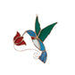 Hummingbird with Red Flower Suncatcher - 7-in - Mellow Monkey