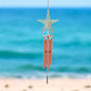 Stained Glass Starfish Chime - 20.5-in - Mellow Monkey