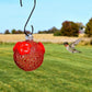 Glass Hummingbird Feeder - Red Textured - Mellow Monkey