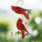 Cardinal Lovers Suncatcher - 8.66-in - Mellow Monkey