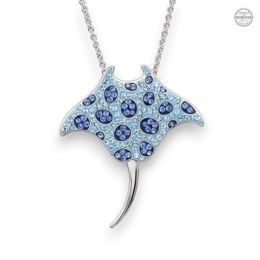 Sterling Silver Swarovski Sting Ray Necklace - Mellow Monkey