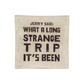Jerry Said: What a Long Strange Trip It's Been - Small Square Decoupage Plate - 6-in - Mellow Monkey