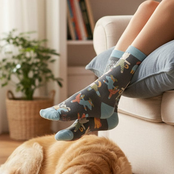 Downward Dog Crew Socks - Mellow Monkey
