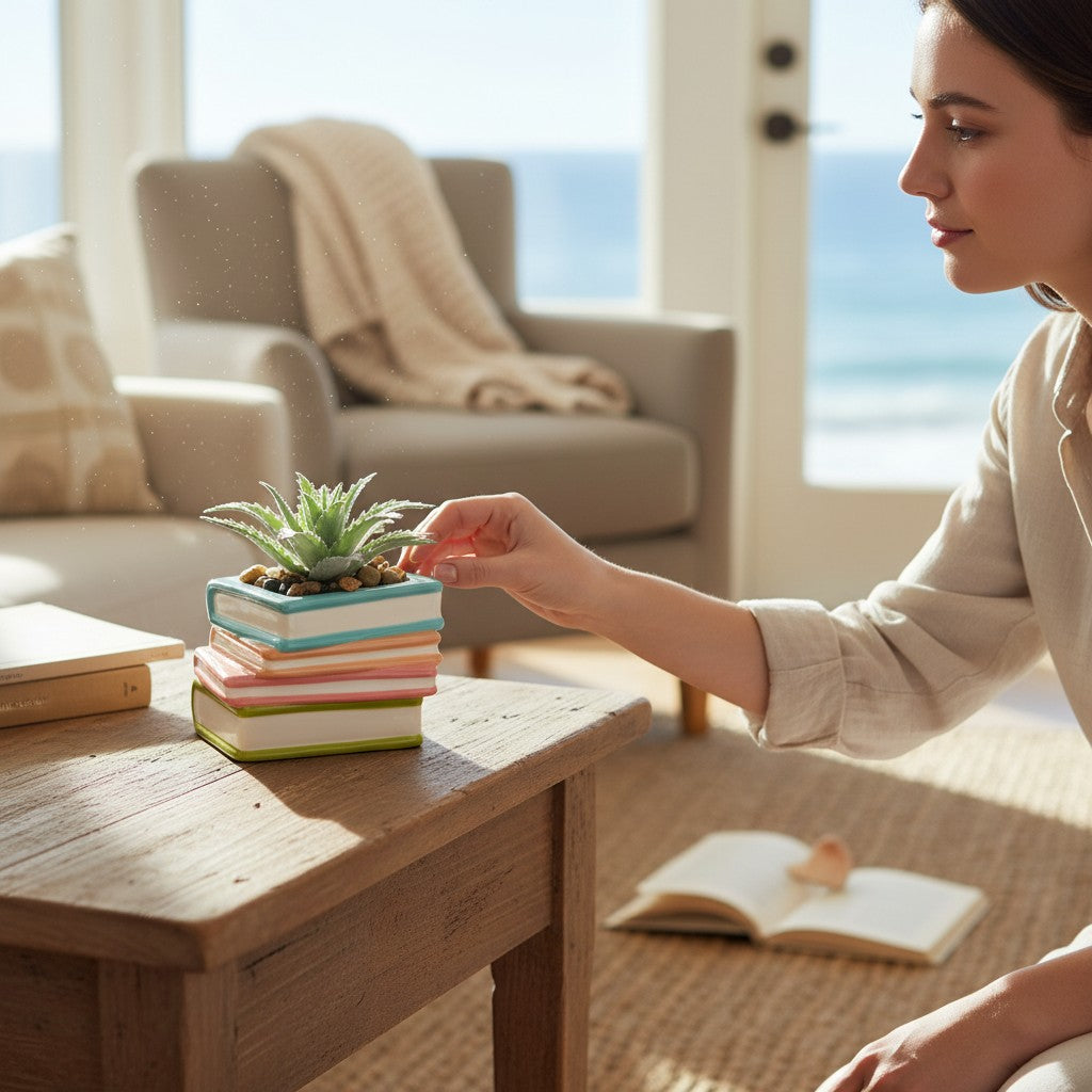 Books - Succulent Pot - Mellow Monkey