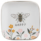 FLORA SQUARE TRINKET TRAY  SMALL BEE (S22)