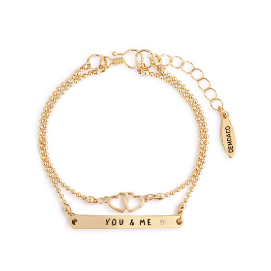 You & Me - Winnie the Pooh Inspired Layered Bracelet - Mellow Monkey