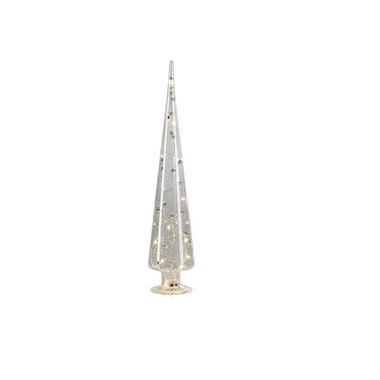 LED Glass Tree With Silver Beads - Mellow Monkey