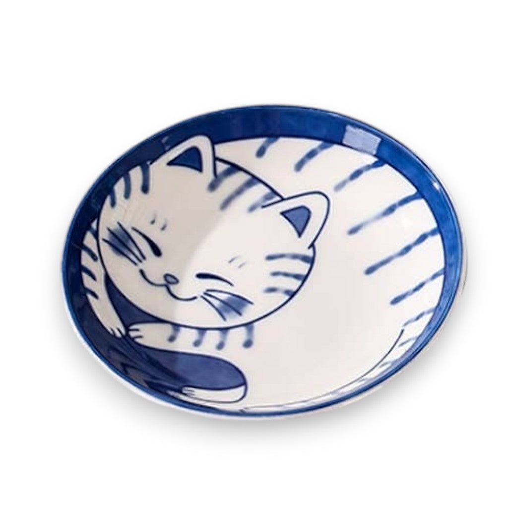 Lucky Cat Ceramic Trinket Dish - 4-in - Mellow Monkey