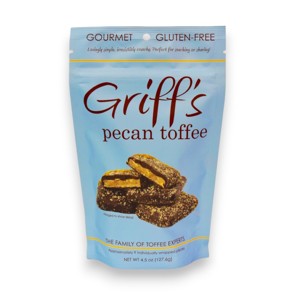 Griff's Toffee - 4.5oz Griff's Pecan Toffee - Mellow Monkey