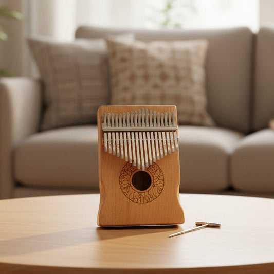 Kalimba 17 Key Thumb Piano - Mahogany - Mellow Monkey