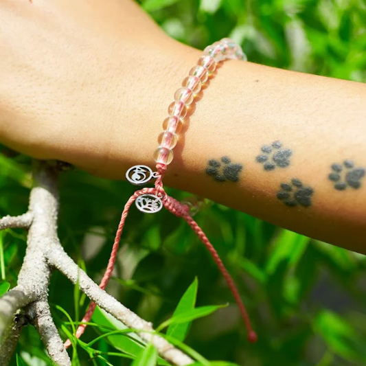 4Ocean Unisex Coral Reef Beaded Bracelet - Coral - Mellow Monkey