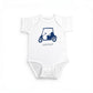 Golfcart with Lordship - Infant Bodysuit - White with Navy Print