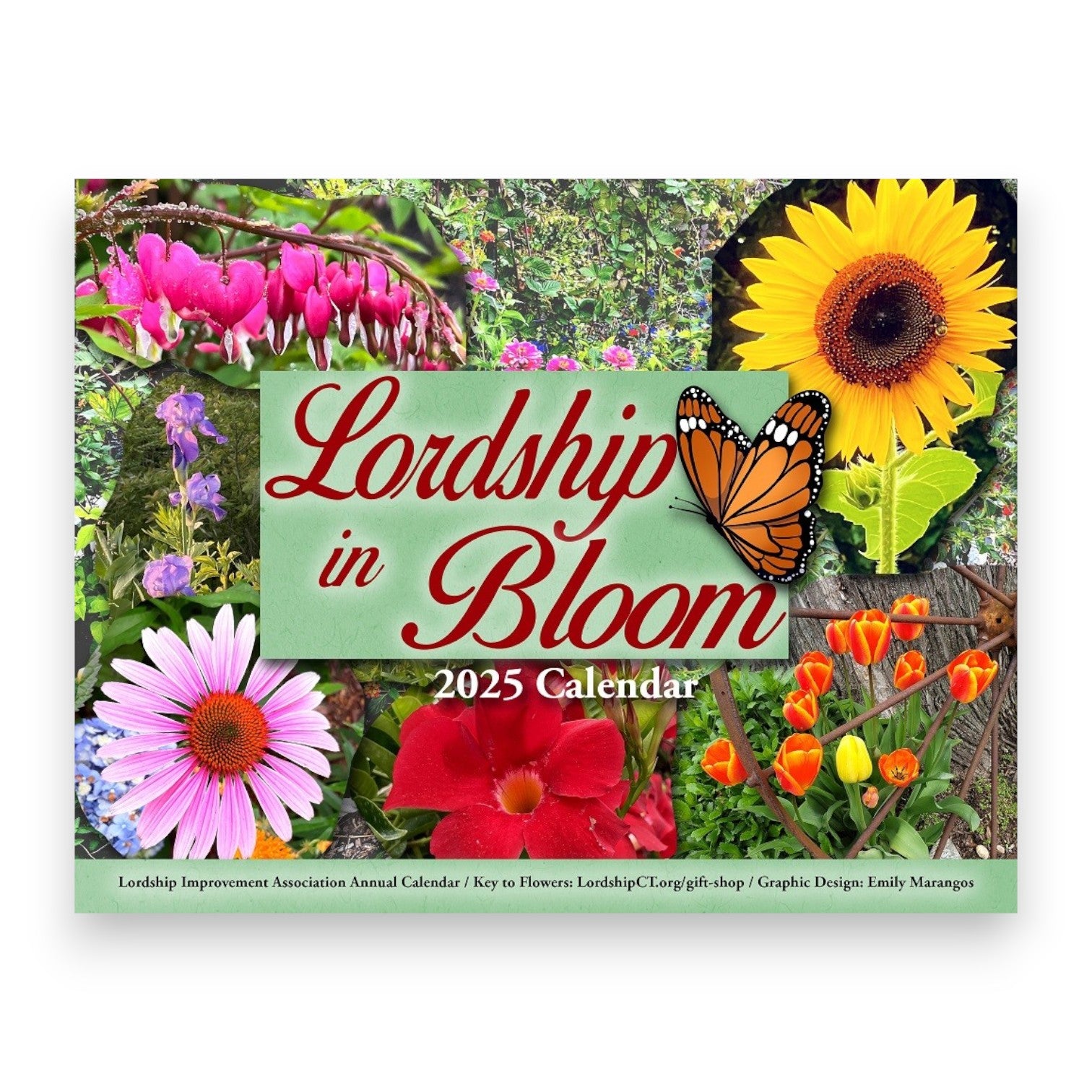 The 2025 Lordship in Bloom Wall Calendar - Benefit Fundraiser - Mellow Monkey