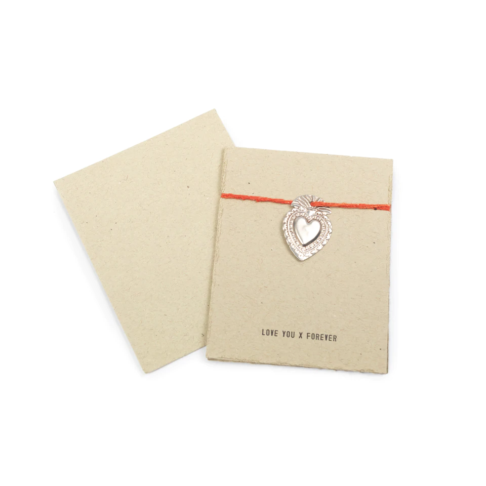 Milagro Heart Card - Love You X Forever - Mellow Monkey