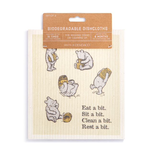 Sweeter Than Honey - Winnie the Pooh Themed Swedish Dishcloths - Mellow Monkey