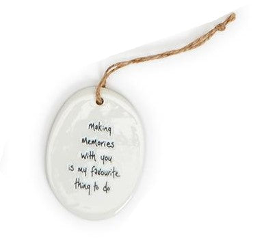 Sgraffito Oval Ornament - Mellow Monkey