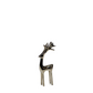 Reindeer Decorative Figure - Polished Nickel - Mellow Monkey