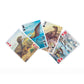 Mellow Monkey 3-D dinosaur playing cards with lenticular illustrations of prehistoric creatures on poker-sized cards.