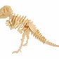 Mellow Monkey 3D wooden T-Rex dinosaur skeleton puzzle, made from natural plywood with grooved edges.