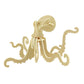 Mellow Monkey 3D wooden octopus puzzle, natural wood, intricate design with 8 tentacles, part of sea animal bundle.