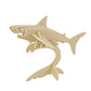 Mellow Monkey 3D wooden shark puzzle, made from natural plywood with grooved edges. Educational toy.
